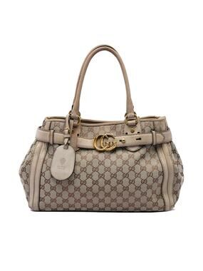 Gucci Gg Canvas Running Tote Pre-Loved #360999G69B